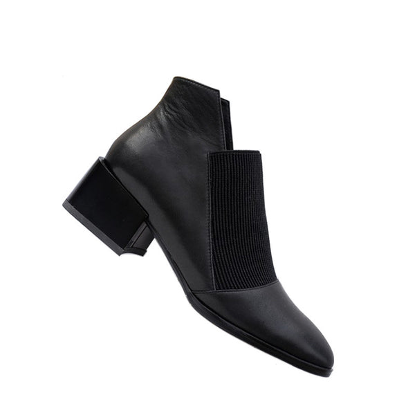 Cowhide Single Shoes Women New Four Seasons Versatile